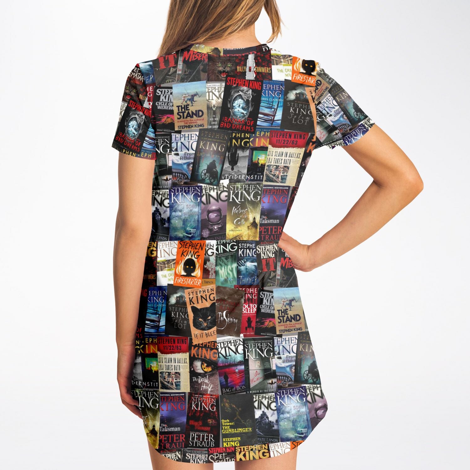 Stephen King Book Covers T-Shirt Dress