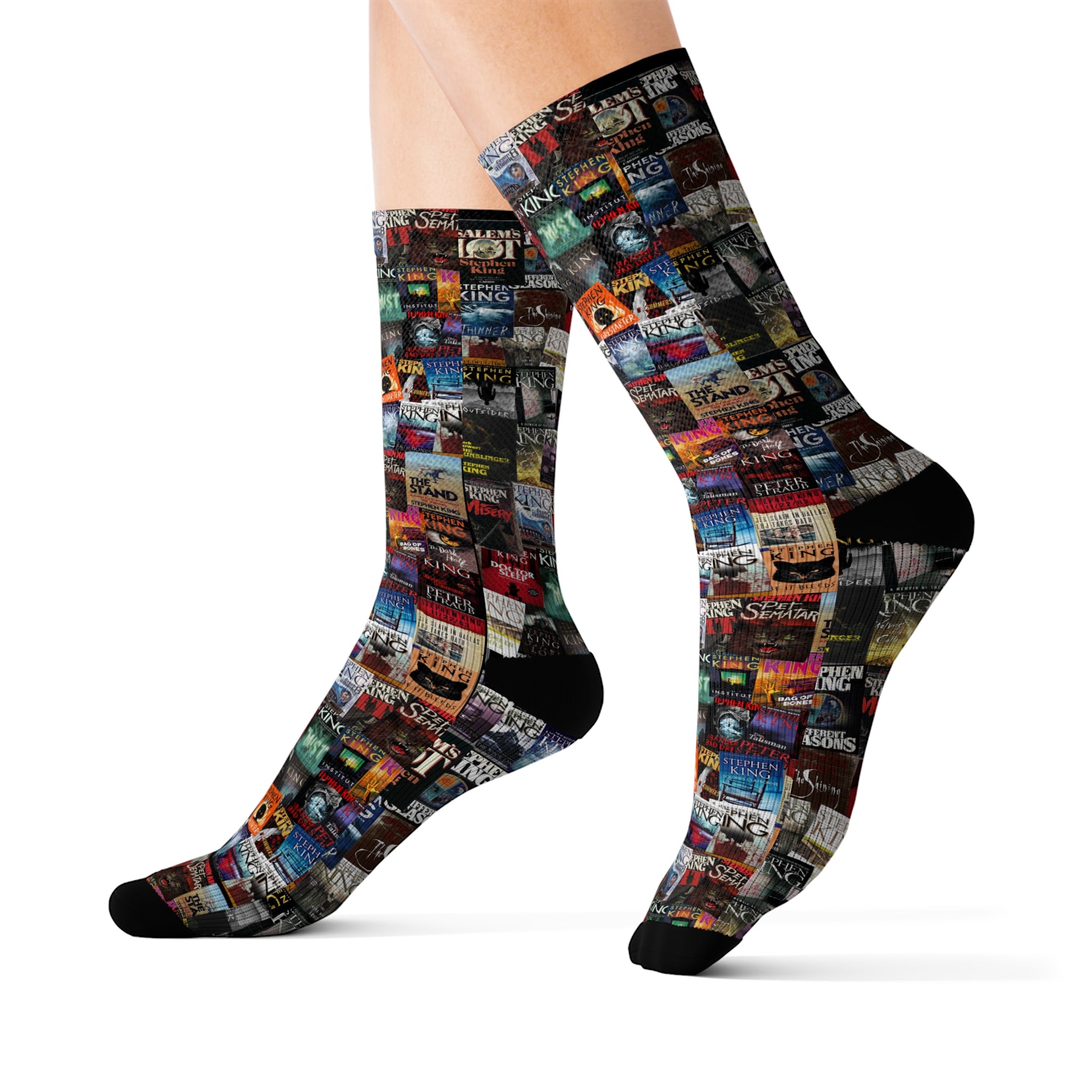 Stephen King Book Cover Socks