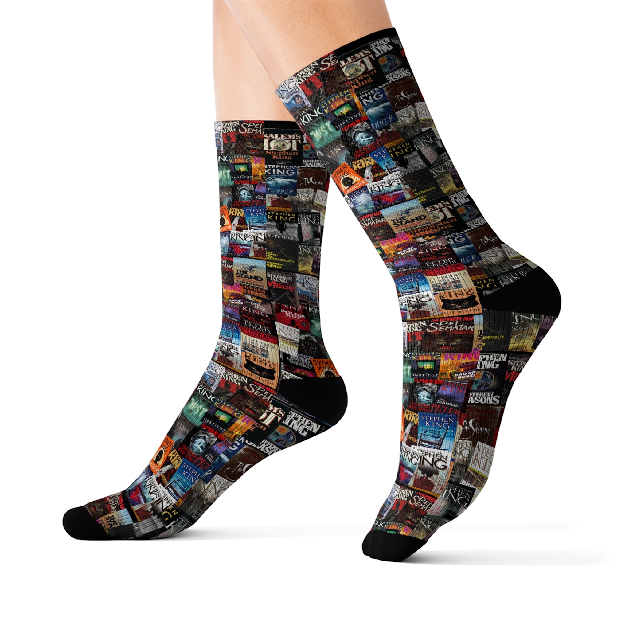 Stephen King Book Cover Socks