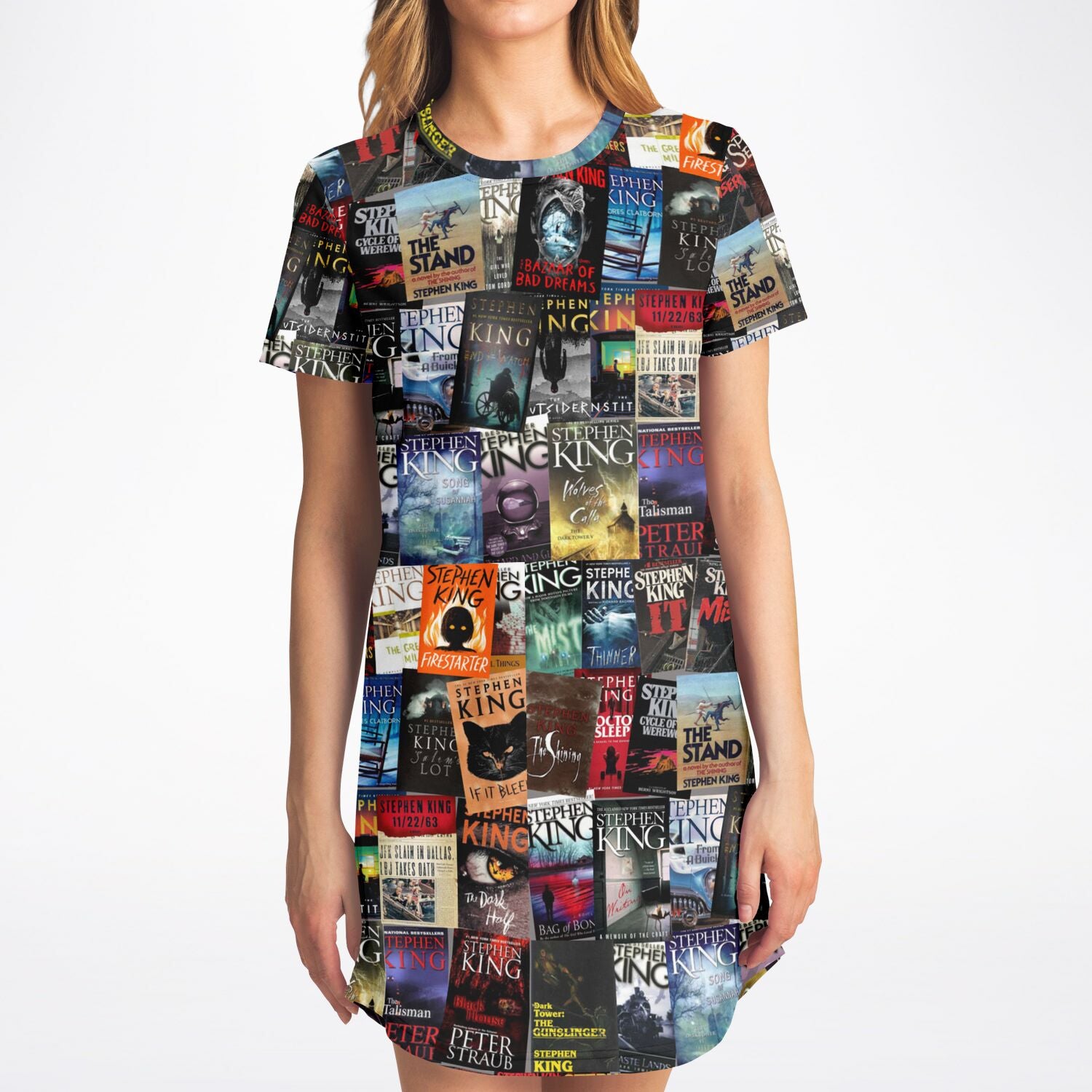 Stephen King Book Covers T-Shirt Dress