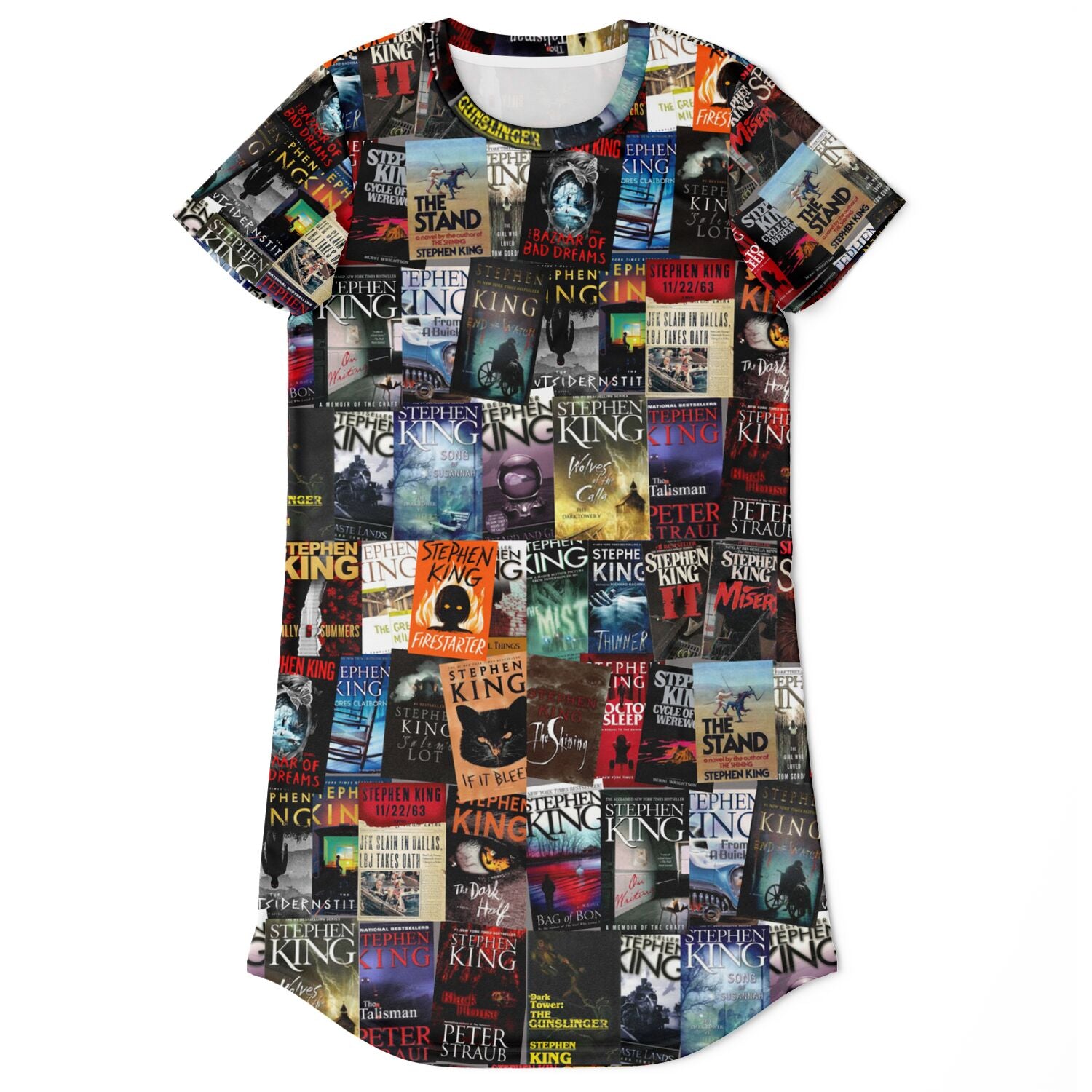 Stephen King Book Covers T-Shirt Dress