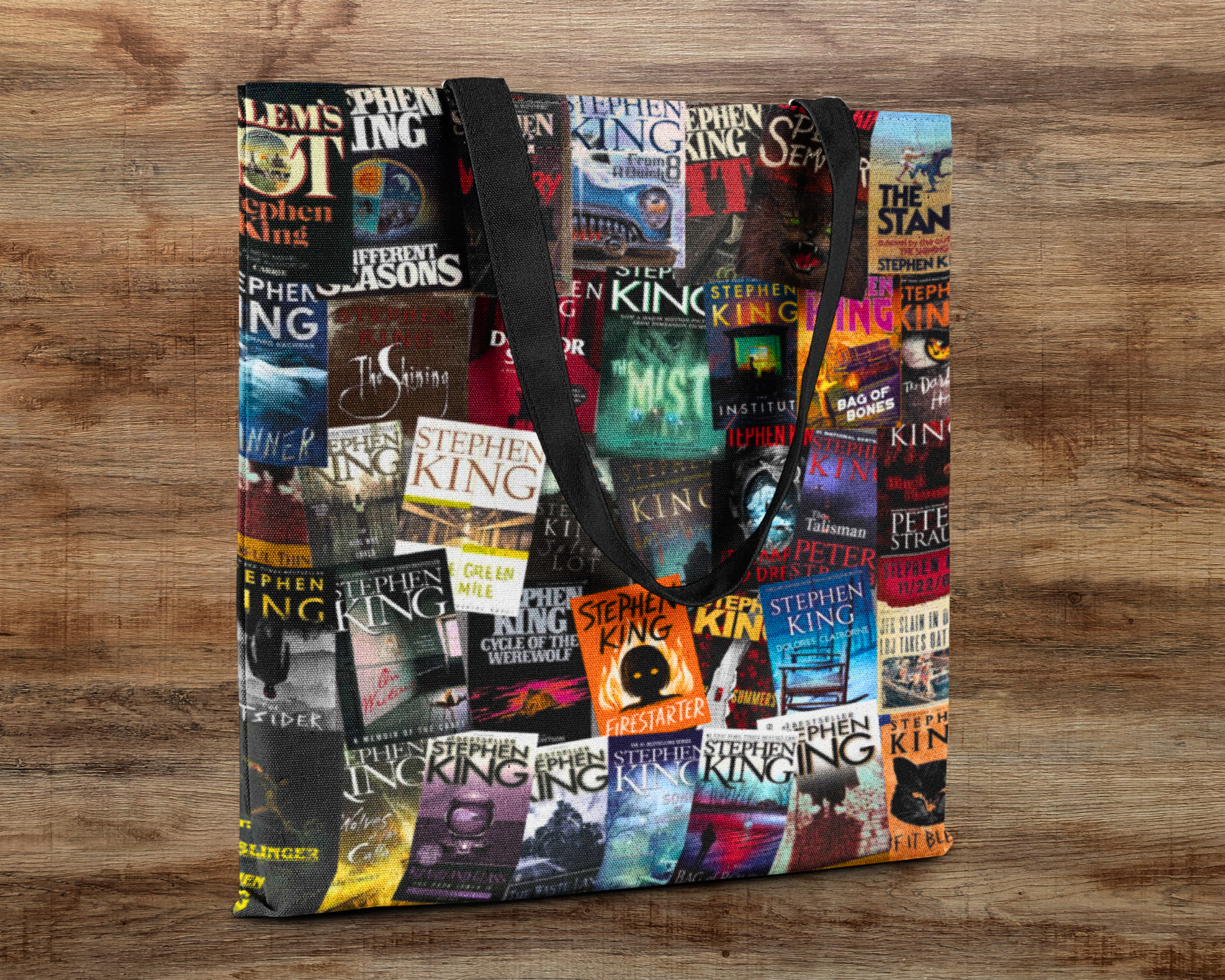 Stephen King Book Covers Tote Bag