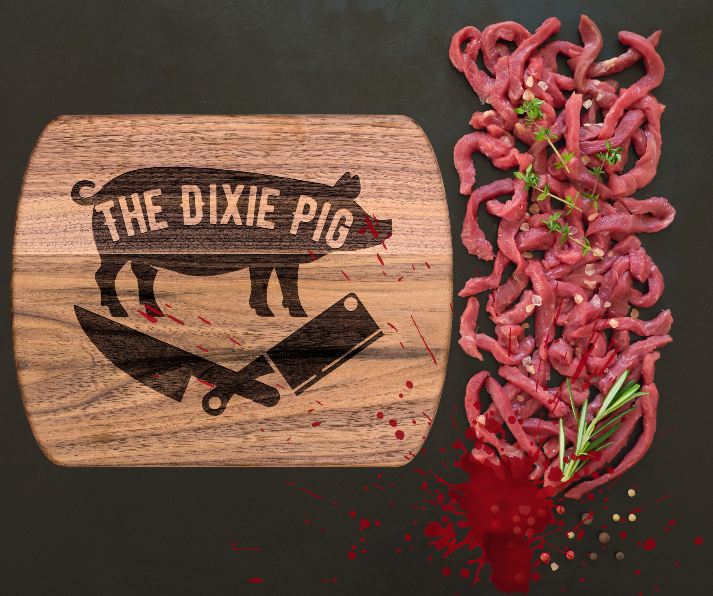 Dixie Pig Cutting Board, Stephen King Fan Gift