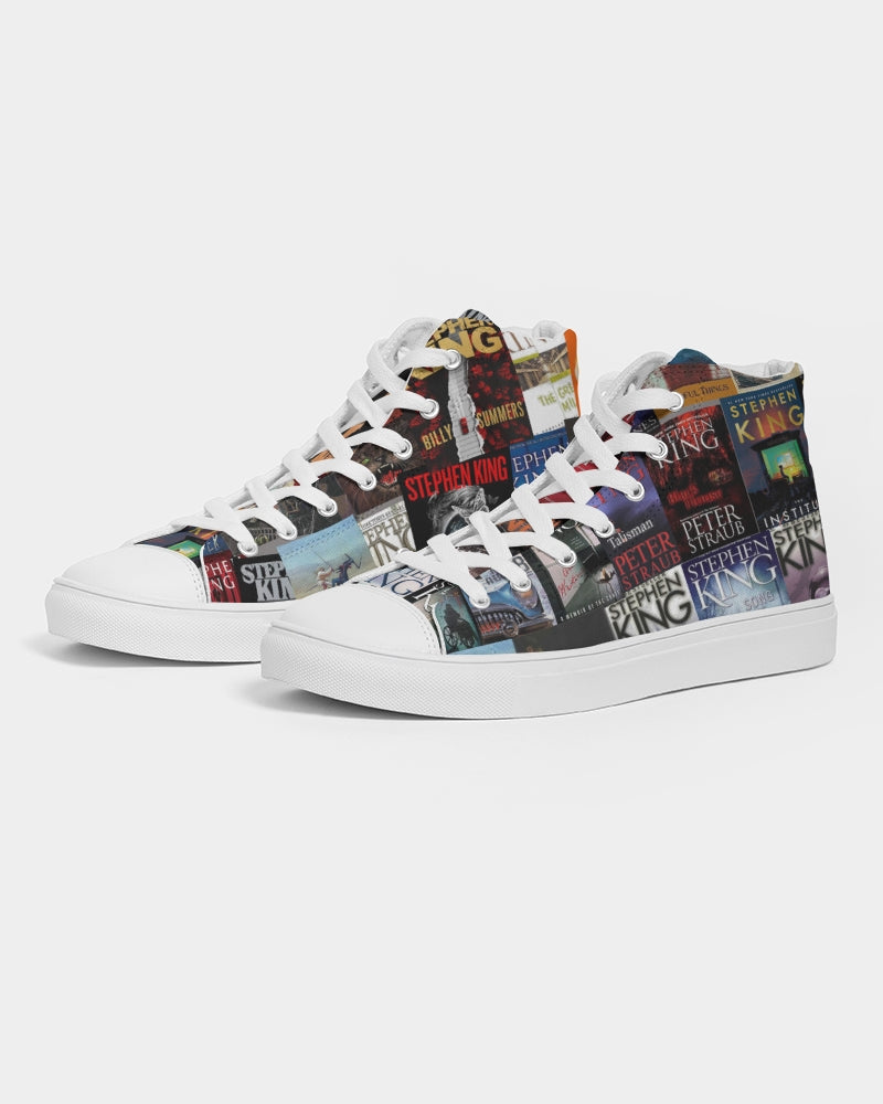 Stephen King High Top Shoes, Men's Hightop Canvas Shoe, Constant Reader Footwear