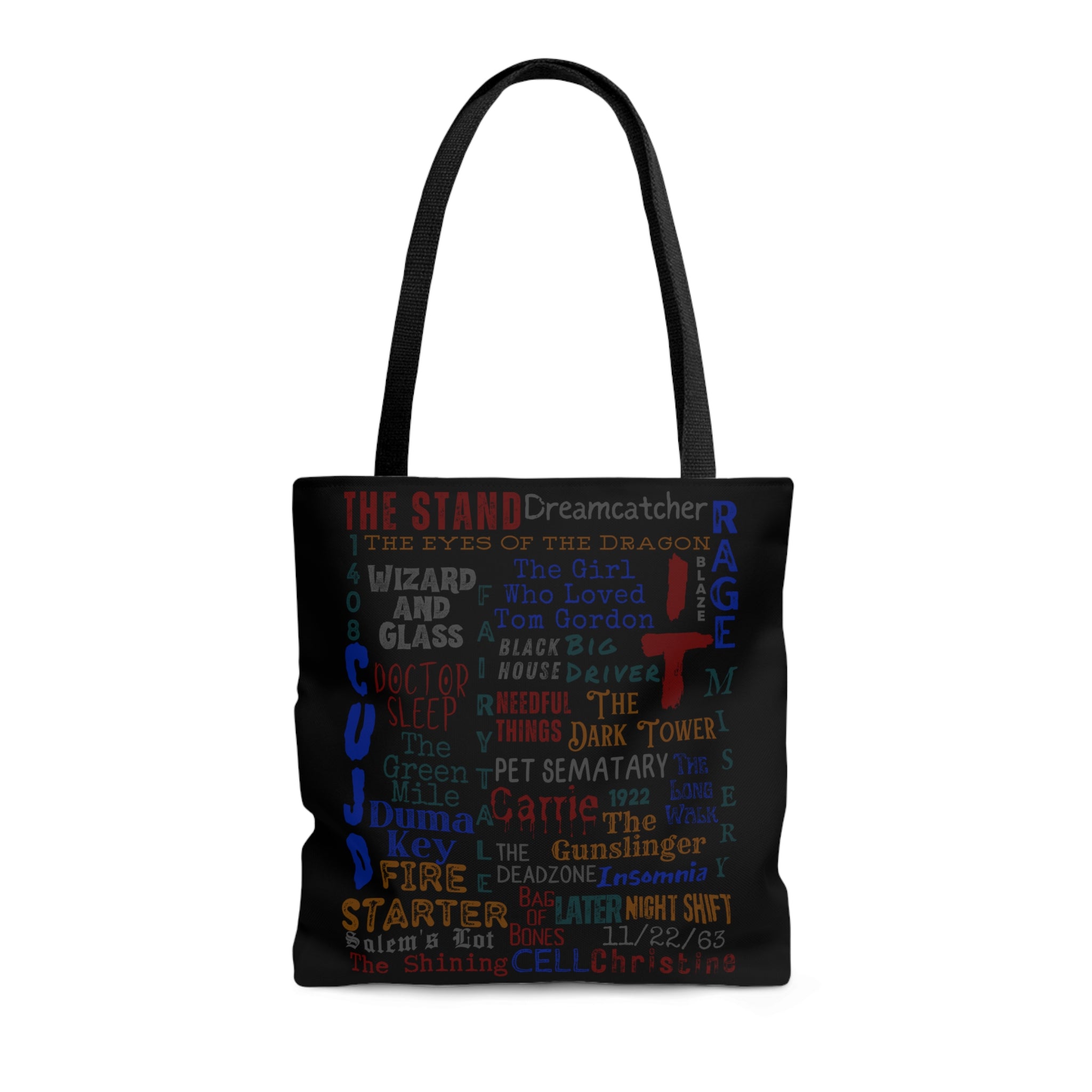 Stephen King Book Covers Tote Bag