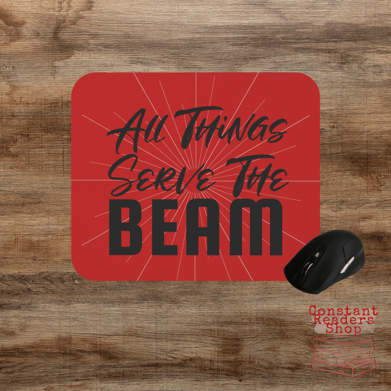 All Things Serve The Beam Gaming Mouse Pad, Stephen King Fan Gift - ConstantReaders