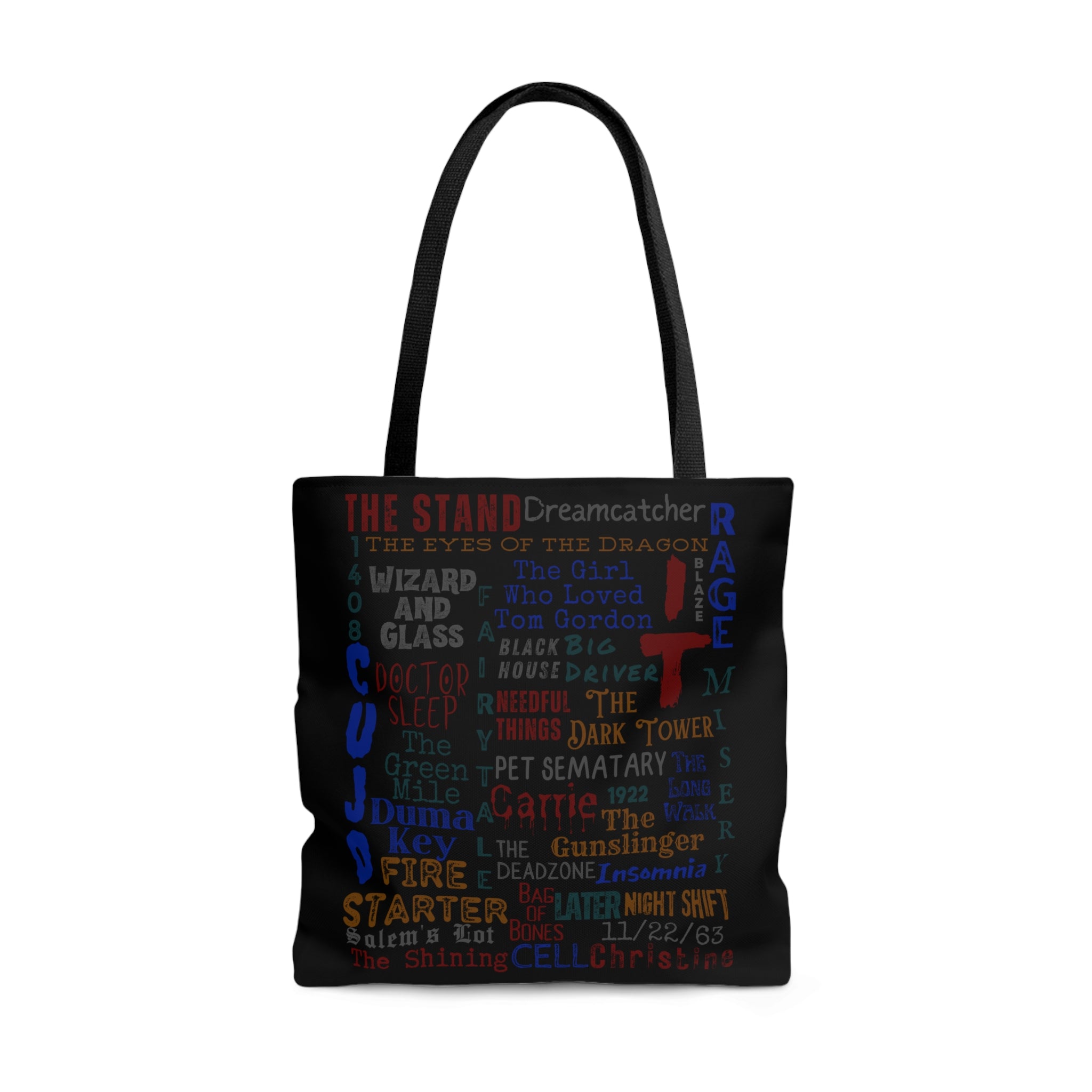 Stephen King Book Covers Tote Bag