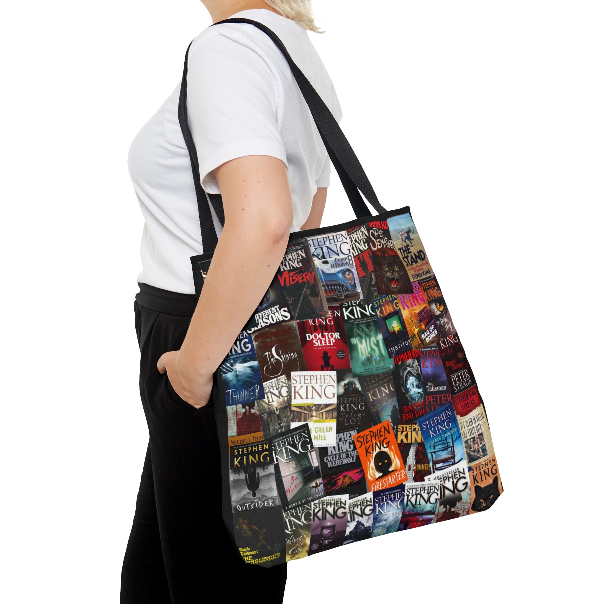 Stephen King Book Covers Tote Bag