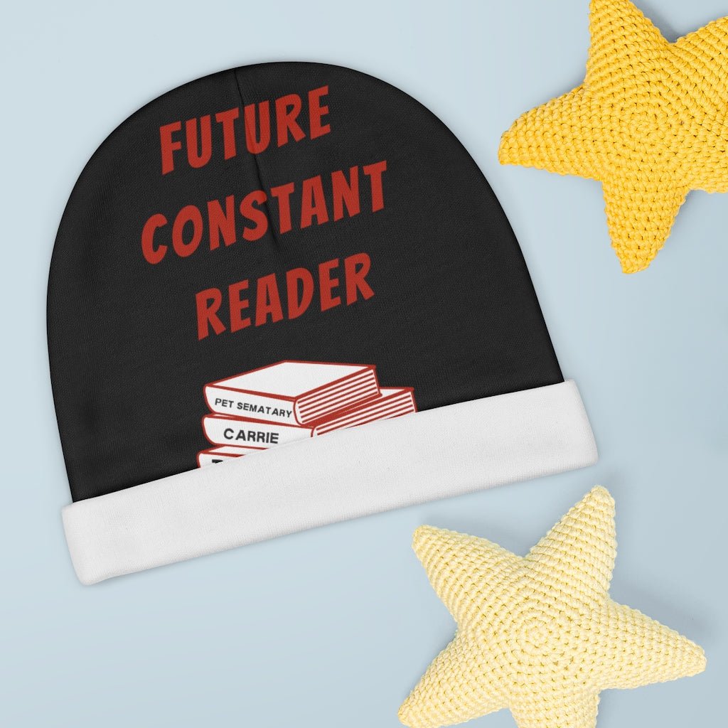 Future Constant Reader Infant Beanie, Stephen King Fan Baby Shower Gift - ConstantReaders