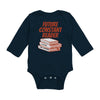 Future Constant Reader Long Sleeve Baby Bodysuit, Stephen King Fan BabyShower Gift - ConstantReaders