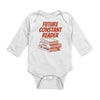 Future Constant Reader Long Sleeve Baby Bodysuit, Stephen King Fan BabyShower Gift - ConstantReaders