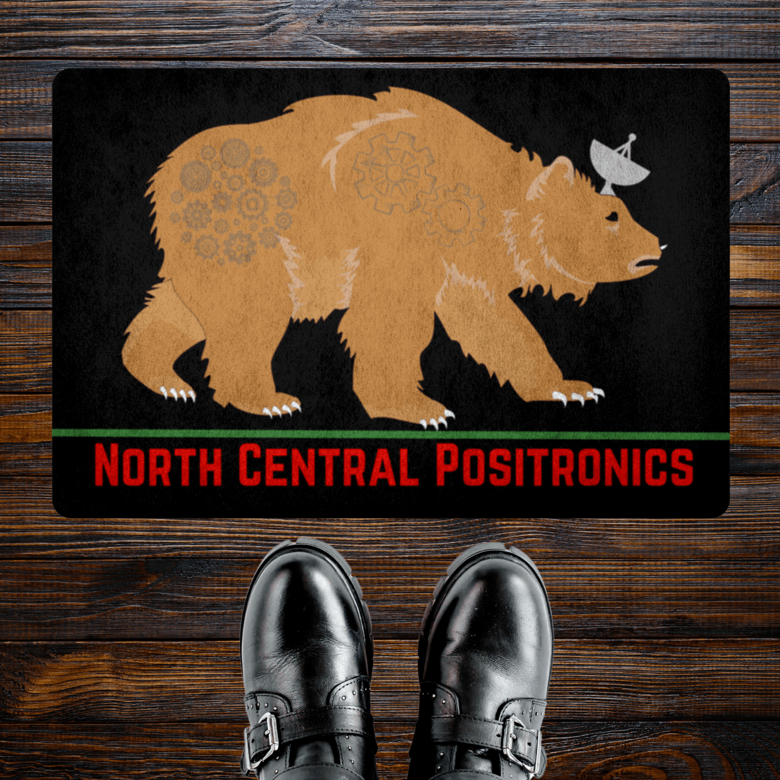 North Central Positronics Door Mat, Shardik The Bear Stephen King Fan Gift - ConstantReaders