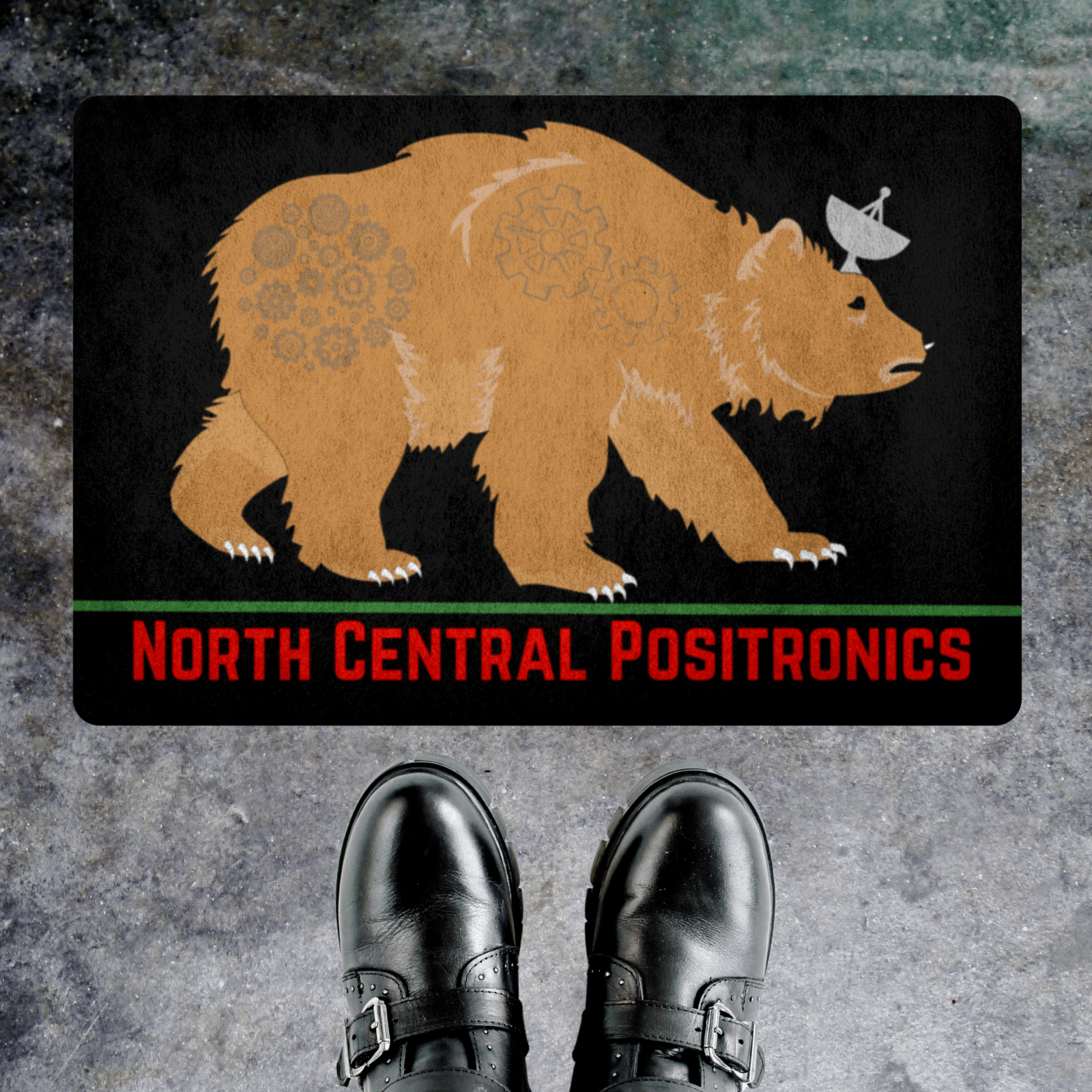 North Central Positronics Door Mat, Shardik The Bear Stephen King Fan Gift - ConstantReaders