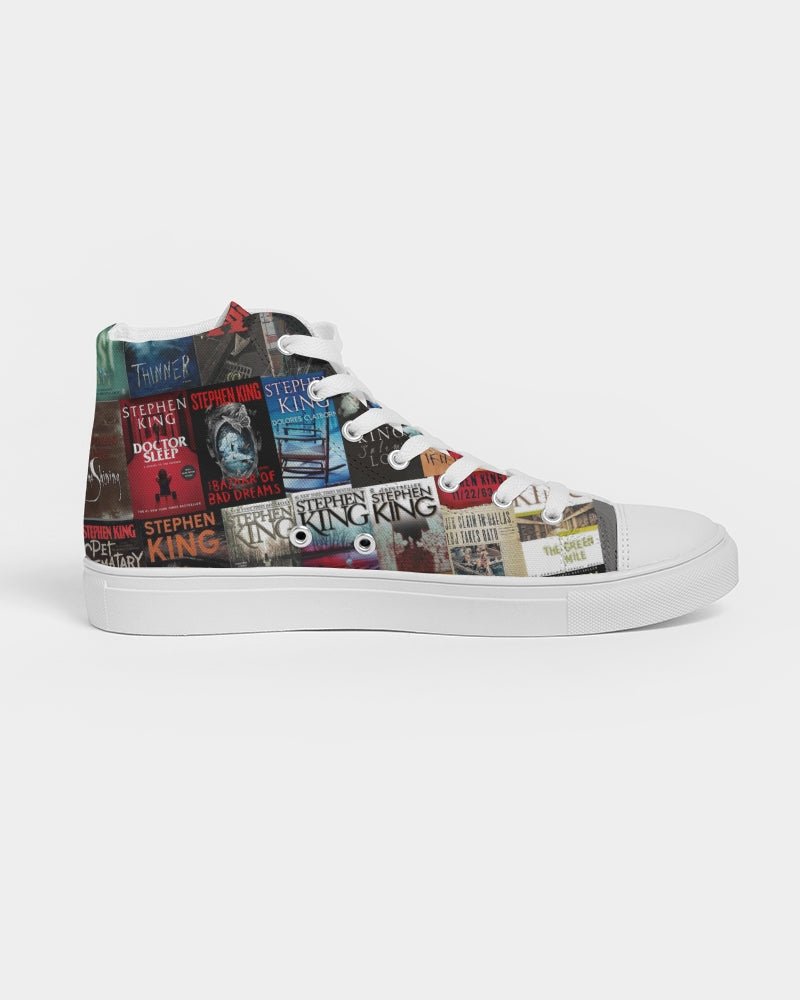 Stephen King Book Covers Hightop Canvas Shoes - ConstantReaders