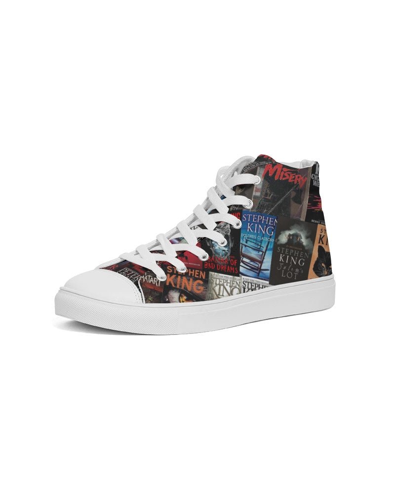 Stephen King Book Covers Hightop Canvas Shoes - ConstantReaders