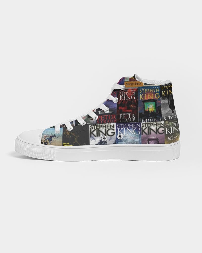 Stephen King Book Covers Hightop Canvas Shoes - ConstantReaders