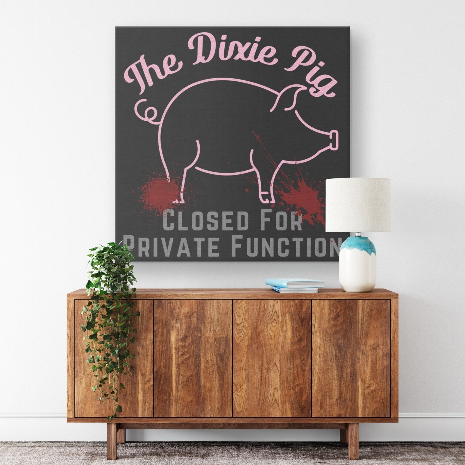 The Dixie Pig Canvas Sign, Stephen King Fan Gift - ConstantReaders