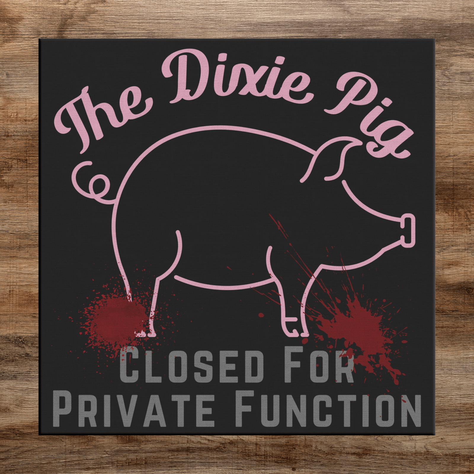 The Dixie Pig Canvas Sign, Stephen King Fan Gift - ConstantReaders