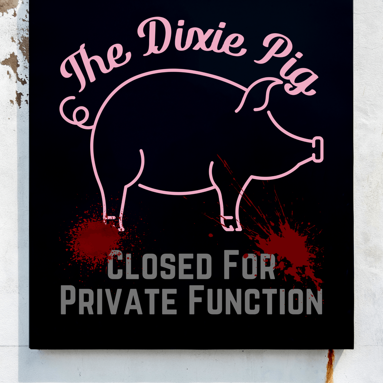 The Dixie Pig Canvas Sign, Stephen King Fan Gift - ConstantReaders