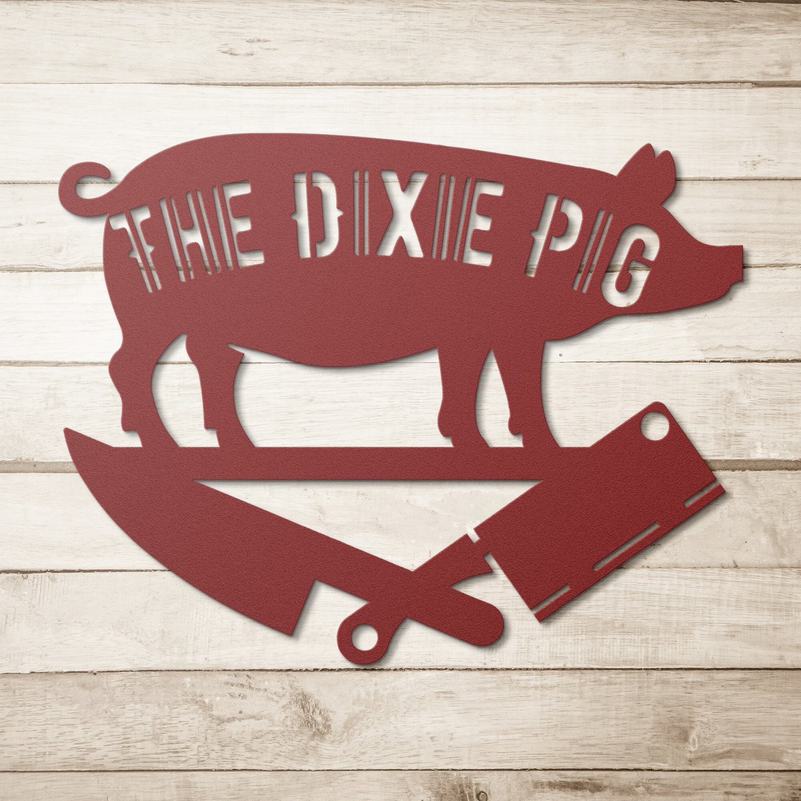 The Dixie Pig Metal Sign - ConstantReaders